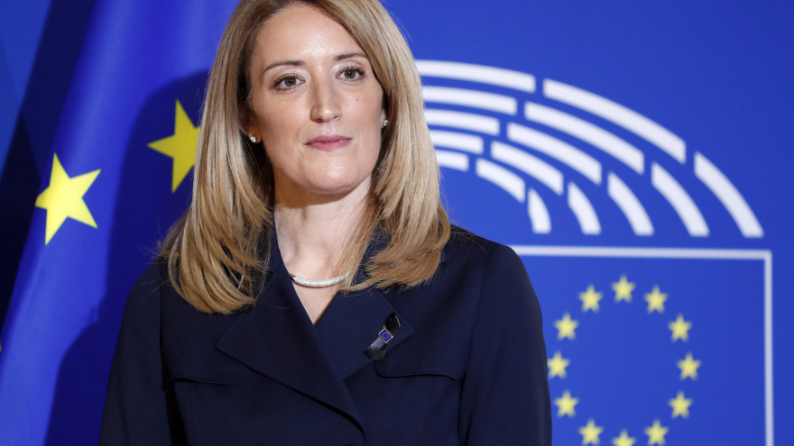 Roberta Metsola, Fot.PAP/EPA