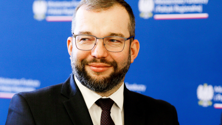 Grzegorz Puda,minister funduszy i polityki regionalnej; Fot: PAP/Zbigniew Meissner