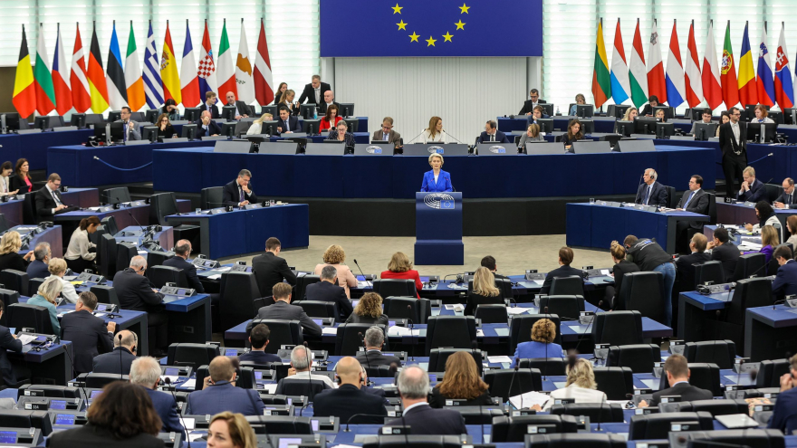 Parlament Europejski w przyjętej w czwartek rezolucji potępił ataki terrorystyczne Hamasu przeciwko Izraelowi;  fot. © European Union 2023 - Source : EP