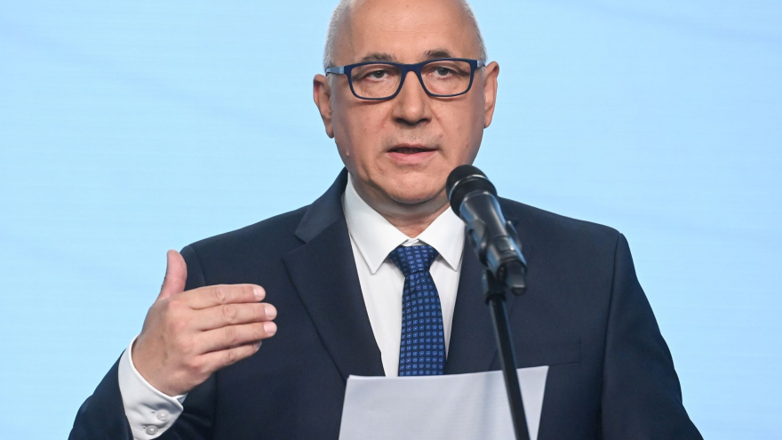 Europoseł Joachim Brudziński został współprzewodniczącym grupy EKR w PE; fot. PAP/Piotr Nowak