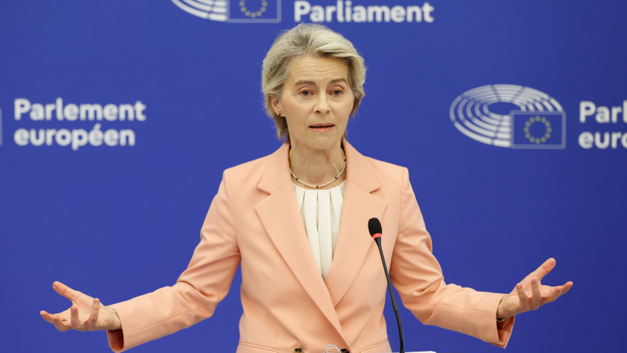 Przewodnicząca Komisji Europejskiej Ursula von der Leyen; fot. © European Union 2024 - Source : EP