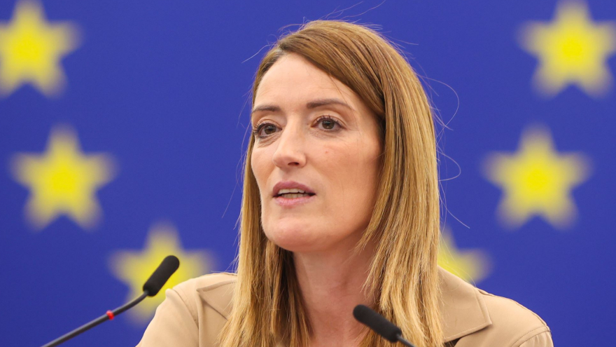 Przewodnicząca Parlamentu Europejskiego Roberta Metsola; fot. © European Union 2024 - Source : EP