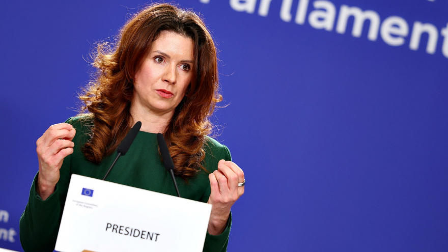 Przewodnicząca Europejskiego Komitetu Regionów Kata Tutto; fot. CoR Audiovisual